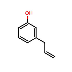 Chemical structure of 3-Allylphenol , CAS 1446-24-8, AChemBlock U139326