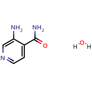 Chemical structure of 3-Aminoisonicotinamide Monohydrate , CAS 1434128-46-7, AChemBlock U139372
