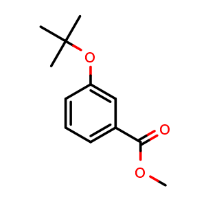 Chemical structure of Methyl 3-(tert-Butoxy)benzoate , CAS 1433822-97-9, AChemBlock U139375