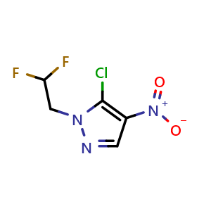 5-chloro-1-(2,2-difluoroethyl)-4-nitro-pyrazole