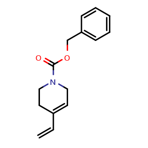 Chemical structure of 1-Cbz-4-vinyl-1,2,3,6-tetrahydropyridine , CAS 140211-05-8, AChemBlock U139522
