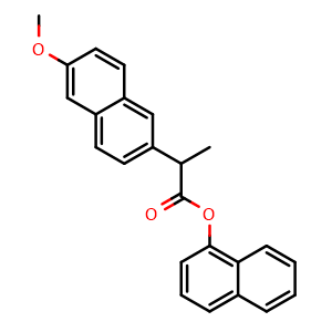 Chemical structure of 1-Naphthyl 2-(6-Methoxy-2-naphthyl)propanoate , CAS 1385694-62-1, AChemBlock U139561