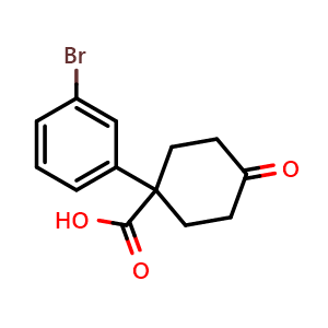 1-(3-Bromophenyl)-4-oxocyclohexanecarboxylic acid