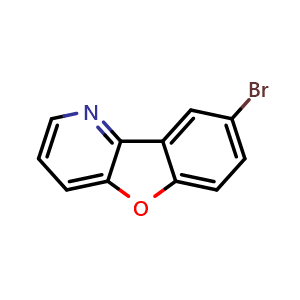 Chemical structure of 8-Bromobenzofuro[3,2-b]pyridine , CAS 1384187-12-5, AChemBlock U139568