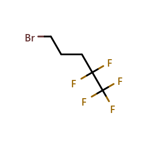 Chemical structure of 5-Bromo-1,1,1,2,2-pentafluoropentane , CAS 1383437-60-2, AChemBlock U139575