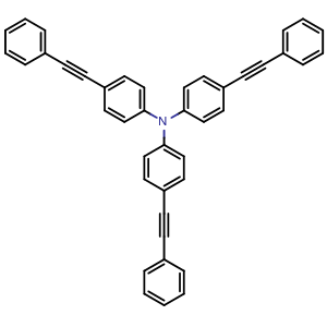 4-(2-phenylethynyl)-n,n-bis[4-(2-phenylethynyl)phenyl]aniline