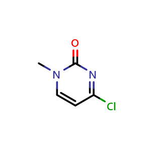 Chemical structure of 4-Chloro-1-methylpyrimidin-2(1H)-one , CAS 136308-22-0, AChemBlock U139682