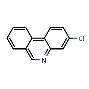 Chemical structure of 3-Chlorophenanthridine , CAS 1360593-20-9, AChemBlock U139694