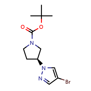 tert-butyl (S)-3-(4-bromo-1H-pyrazol-1-yl)pyrrolidine-1-carboxylate