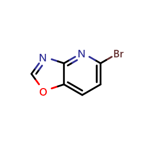 Chemical structure of 5-Bromooxazolo[4,5-b]pyridine , CAS 1352885-93-8, AChemBlock U139728