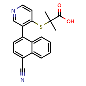 Chemical structure of Verinurad , CAS 1352792-74-5, AChemBlock U139729