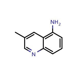 Chemical structure of 5-Amino-3-methylquinoline , CAS 134992-14-6, AChemBlock U139744