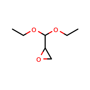 Chemical structure of 2-(Diethoxymethyl)oxirane , CAS 13269-77-7, AChemBlock U139817