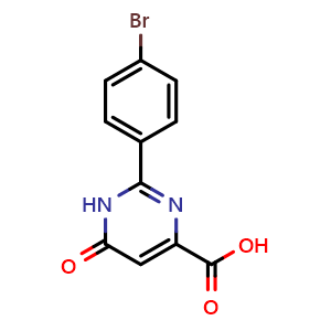 2-(4-bromophenyl)-6-oxo-1,6-dihydropyrimidine-4-carboxylic acid
