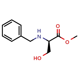 Chemical structure of D-N-Benzylserine Methyl Ester , CAS 131110-76-4, AChemBlock U139862