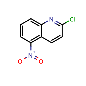 Chemical structure of 2-Chloro-5-nitroquinoline , CAS 13067-94-2, AChemBlock U139871