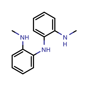 Chemical structure of Bis(2-methylaminophenyl)amine , CAS 1296883-59-4, AChemBlock U139899