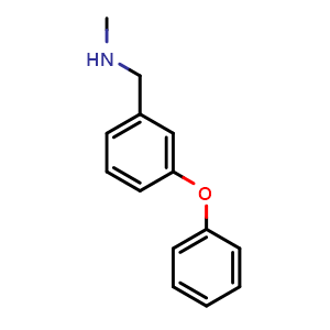 Chemical structure of N-Methyl-3-phenoxybenzylamine , CAS 129535-78-0, AChemBlock U139903