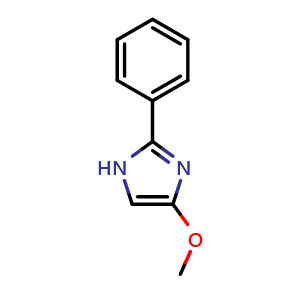 Chemical structure of 4-Methoxy-2-phenylimidazole , CAS 128666-05-7, AChemBlock U139927