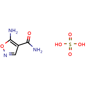 Chemical structure of 5-Aminoisoxazole-4-carboxamide Hydrogensulfate , CAS 1273577-24-4, AChemBlock U139949