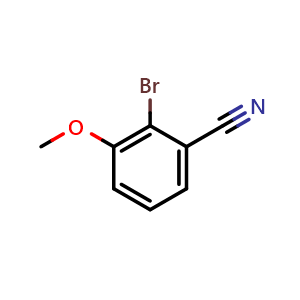 Chemical structure of 2-Bromo-3-methoxybenzonitrile , CAS 1261816-95-8, AChemBlock U140001