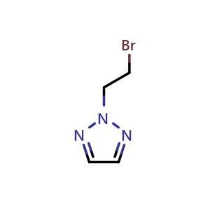 Chemical structure of 2-(2-Bromoethyl)-2H-1,2,3-triazole , CAS 1260901-96-9, AChemBlock U140024