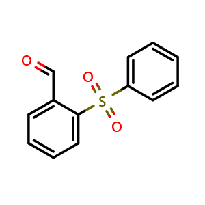 Chemical structure of 2-(Phenylsulfonyl)benzaldehyde , CAS 126076-76-4, AChemBlock U140036