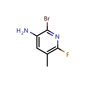 2-bromo-6-fluoro-5-methyl-3-pyridinamine