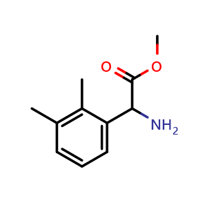 Chemical structure of Methyl 2-amino-2-(2,3-dimethylphenyl)acetate , CAS 1251334-14-1, AChemBlock U140105