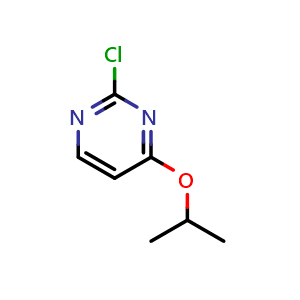 Chemical structure of 2-Chloro-4-isopropoxypyrimidine , CAS 1250967-81-7, AChemBlock U140110