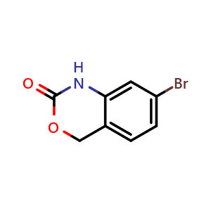 Chemical structure of 7-Bromobenzo[d][1,3]oxazin-2(4H)-one , CAS 1245808-46-1, AChemBlock U140144