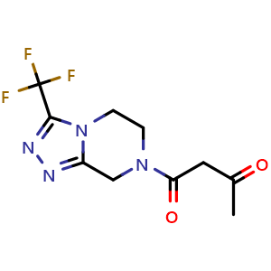 1-[3-(Trifluoromethyl)-5,6-dihydro-[1,2,4]triazolo[4,3-a]pyrazin-7(8H)-yl]-1,3-butanedione