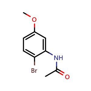 Chemical structure of 2'-Bromo-5'-methoxyacetanilide , CAS 123027-99-6, AChemBlock U140194