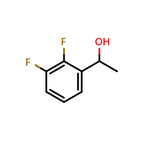Chemical structure of 1-(2,3-Difluorophenyl)ethanol , CAS 1228690-56-9, AChemBlock U140200
