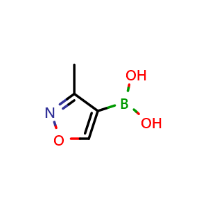 Chemical structure of 3-Methylisoxazole-4-boronic acid , CAS 1224884-06-3, AChemBlock U140242