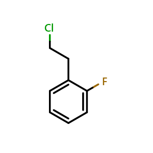 Chemical structure of 1-(2-Chloroethyl)-2-fluorobenzene , CAS 119779-12-3, AChemBlock U140361