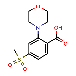 4-(Methylsulfonyl)-2-morpholinobenzoic acid