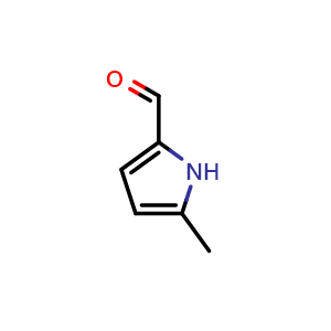 Chemical structure of 5-Methylpyrrole-2-carbaldehyde , CAS 1192-79-6, AChemBlock U140413