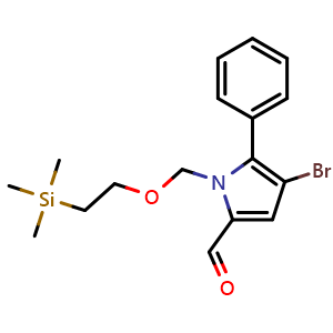 4-Bromo-5-phenyl-1-[[2-(trimethylsilyl)ethoxy]methyl]-1H-pyrrole-2-carbaldehyde
