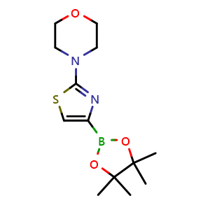 4-(4-(4,4,5,5-tetramethyl-1,3,2-dioxaborolan-2-yl)thiazol-2-yl)morpholine