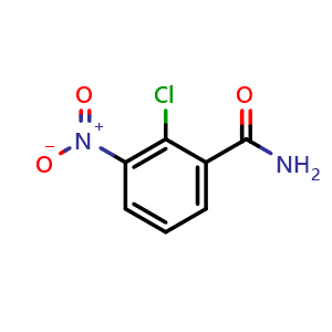 Chemical structure of 2-Chloro-3-nitrobenzamide , CAS 117054-76-9, AChemBlock U140524