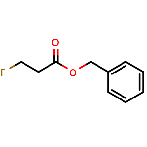 Chemical structure of Benzyl 3-Fluoropropanoate , CAS 115952-61-9, AChemBlock U140558
