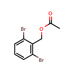 Chemical structure of 2,6-Dibromobenzyl Acetate , CAS 1147858-83-0, AChemBlock U140614