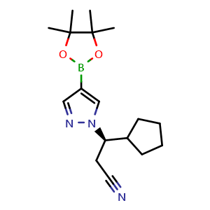(R)-3-cyclopentyl-3-(4-(4,4,5,5-tetramethyl-1,3,2-dioxaborolan-2-yl)-1H-pyrazol-1-yl)propanenitrile