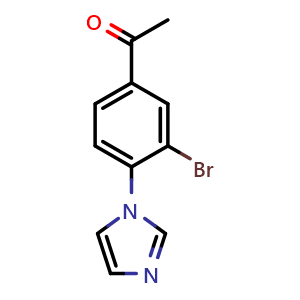 3'-Bromo-4'-(1-imidazolyl)acetophenone
