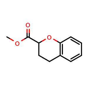 Chemical structure of Methyl Chroman-2-carboxylate , CAS 113771-58-7, AChemBlock U140658
