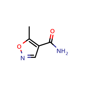 Chemical structure of 5-Methylisoxazole-4-carboxamide , CAS 1097817-28-1, AChemBlock U140724