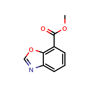 Chemical structure of Methyl Benzoxazole-7-carboxylate , CAS 1086378-35-9, AChemBlock U140760