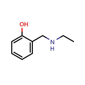 Chemical structure of 2-[(Ethylamino)methyl]phenol , CAS 108206-05-9, AChemBlock U140783