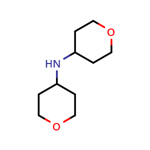 Chemical structure of Bis(4-tetrahydropyranyl)amine , CAS 1080028-76-7, AChemBlock U140788